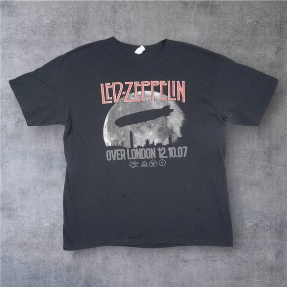 Led Zeppelin “Over London 12.10.07” Concert Tee - Picture 1 of 5